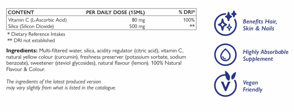 Naravni silicijev dioksid+ /500 ml, 33 odmerkov/ <tc>Swedish Nutra</tc>