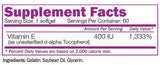 Naravni vitamin E 400 iu - 60 gel kapsul