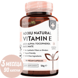 Naravni vitamin E 400IU 90 VCAPS
