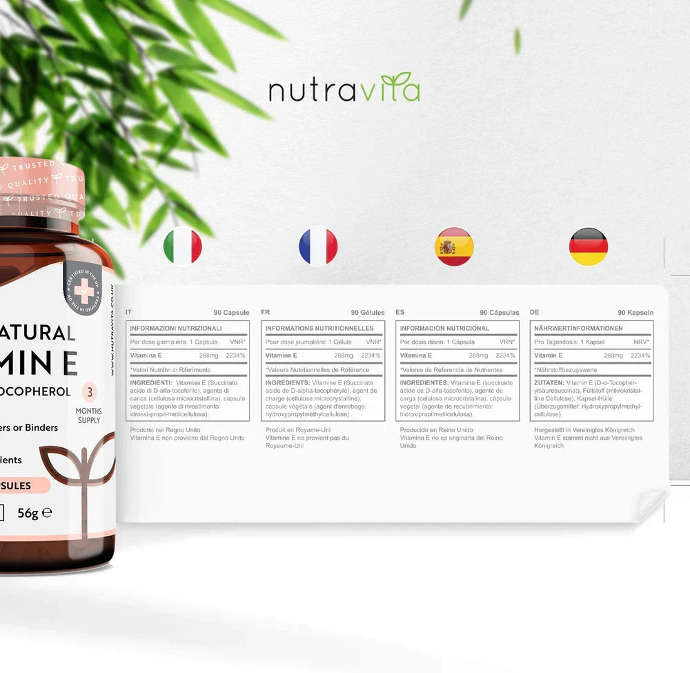 Naravni vitamin E 400IU 90 VCAPS