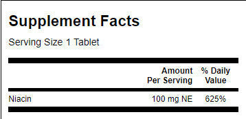 Niacin 100 mg - 250 tablet