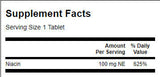 Niacin 100 mg - 250 tablet