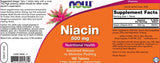 Niacin 500 mg - 100 tablet