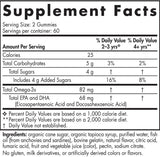 Nordijski omega -3 gumi 82 mg - 120 gumij