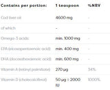 Norveško jetrno olje jetrne trske + D3 | Tekoča omega z aromo limone + D3 - 250 ml