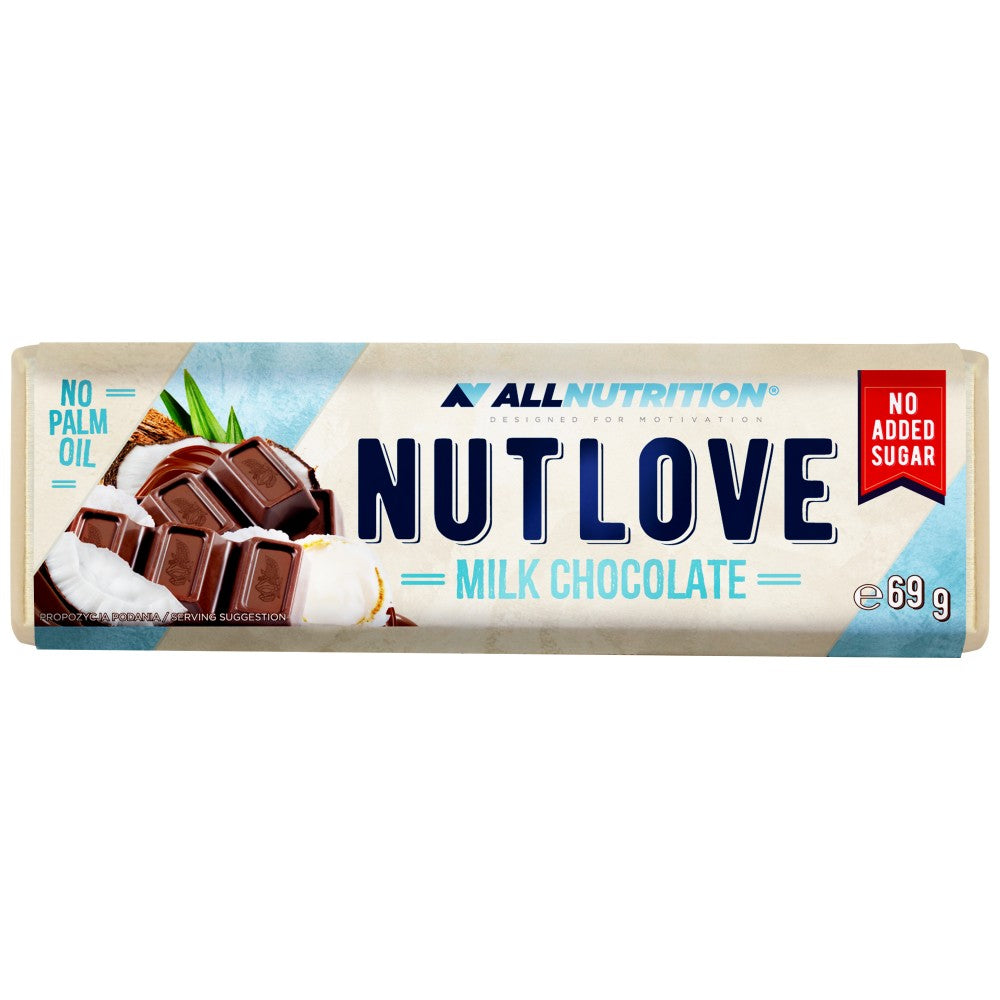 Nutlove mlečna čokolada | Brez dodanega sladkorja - 69 gramov