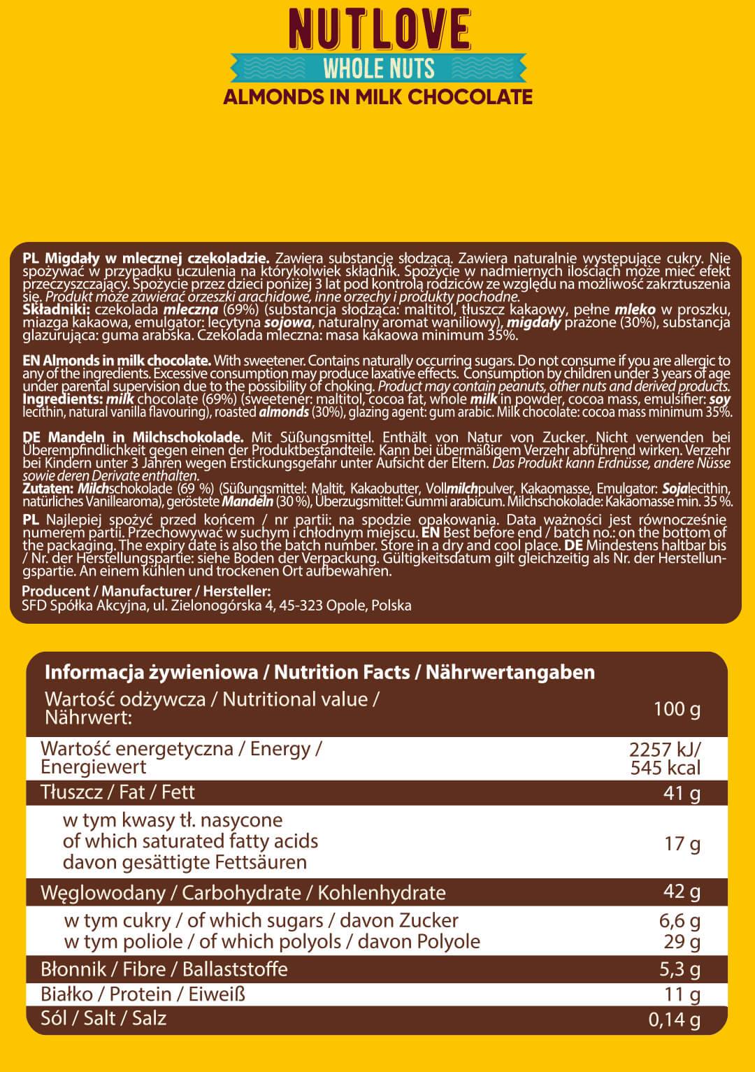 Nutlove polne mandljeve oreščke | Različni okusi - 300 gramov