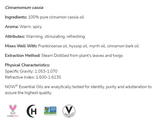 Cimetov Cassia Oil | 100% čista Cinnamomum Cassia - 10 ml