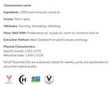 Cimetov Cassia Oil | 100% čista Cinnamomum Cassia - 10 ml