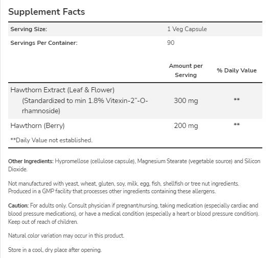 Glog ekstrakt 300 mg - 90 kapsul
