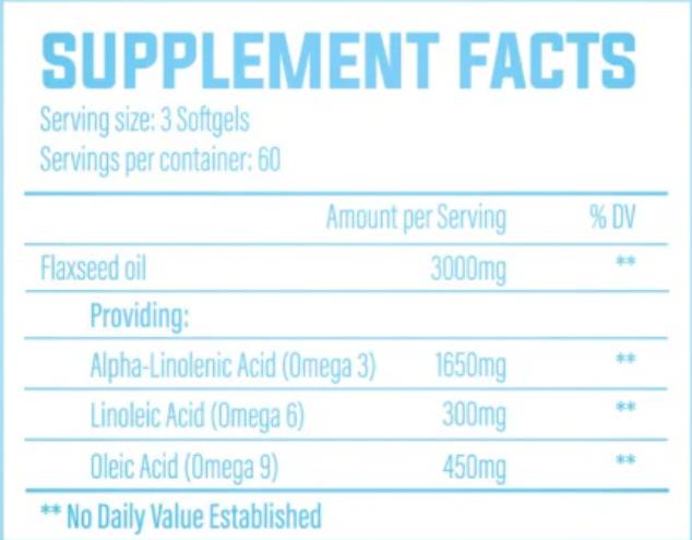 OH-Mega V | Olje lanenega semena 1000 mg - 180 gel kapsul