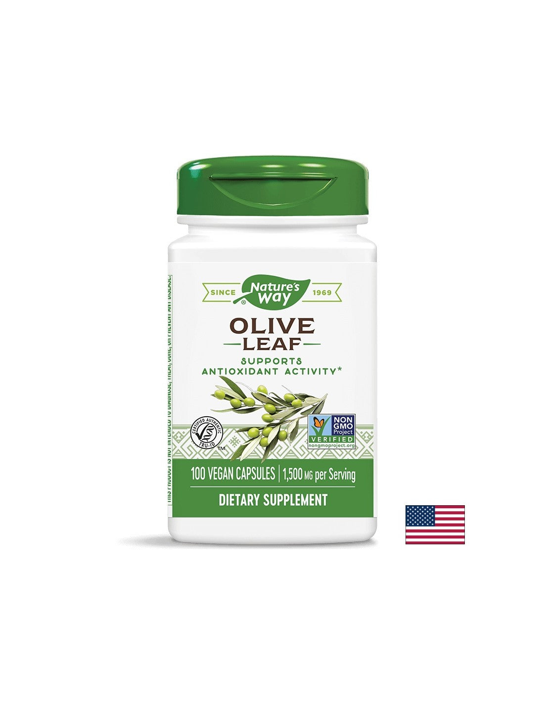 Olive Leaf 500 mg - 100 capsules