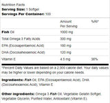 Omega 3 1000 mg - 100 gel kapsul