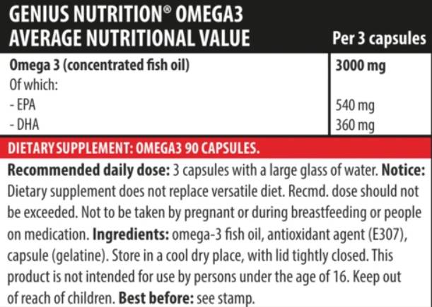 Omega 3 - 90 gel kapsul