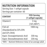 Omega -3 ribje olje / visoko koncentrirano - 60 gel kapsule