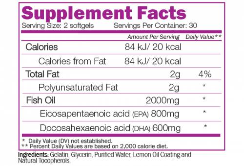 Omega 3ple trdnost - 60 gel kapsul