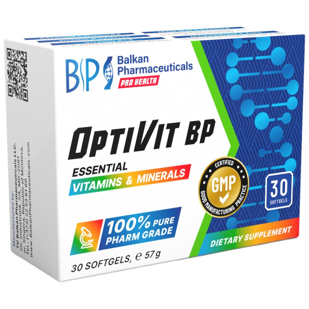 OPTIVIT BP | Bistveni vitamini in minerali - 30 gel kapsul
