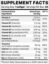 OPTIVIT BP | Bistveni vitamini in minerali - 30 gel kapsul