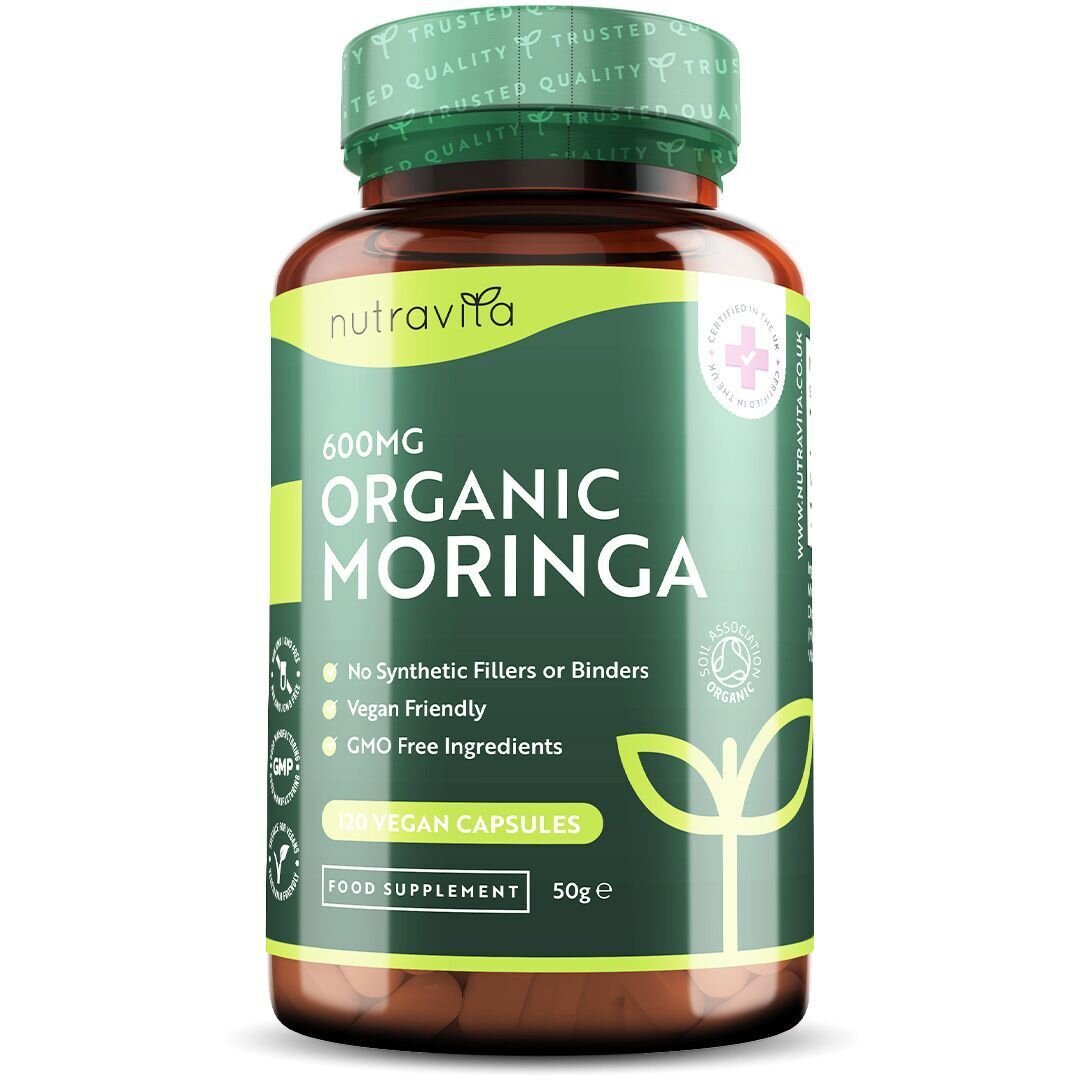 Organic Moringa - Bio Moringa 600 mg 120 veganskih kapsul