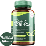 Organic Moringa - Bio Moringa 600 mg 120 veganskih kapsul