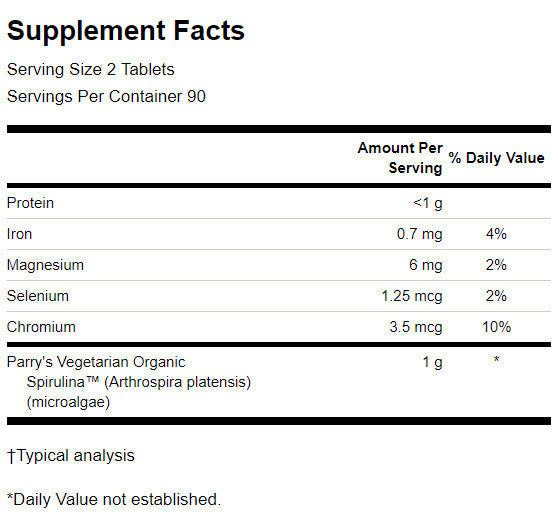 Organska spirulina 500 mg - 180 tablet