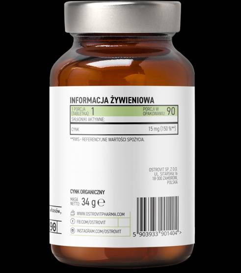 Organski cink picolinat 15 mg 90 tablet