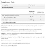PQQ 40mg dodatna moč | z alfa lipojsko kislino 200 mg - 50 kapsul