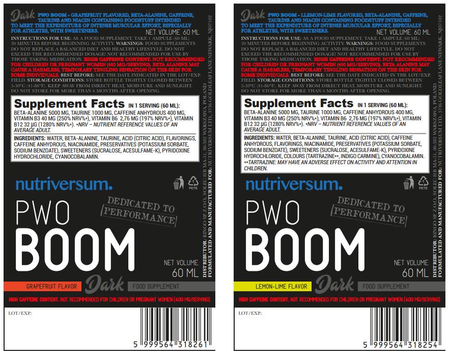 Pwo boom | Pred vadbo - 60 ml