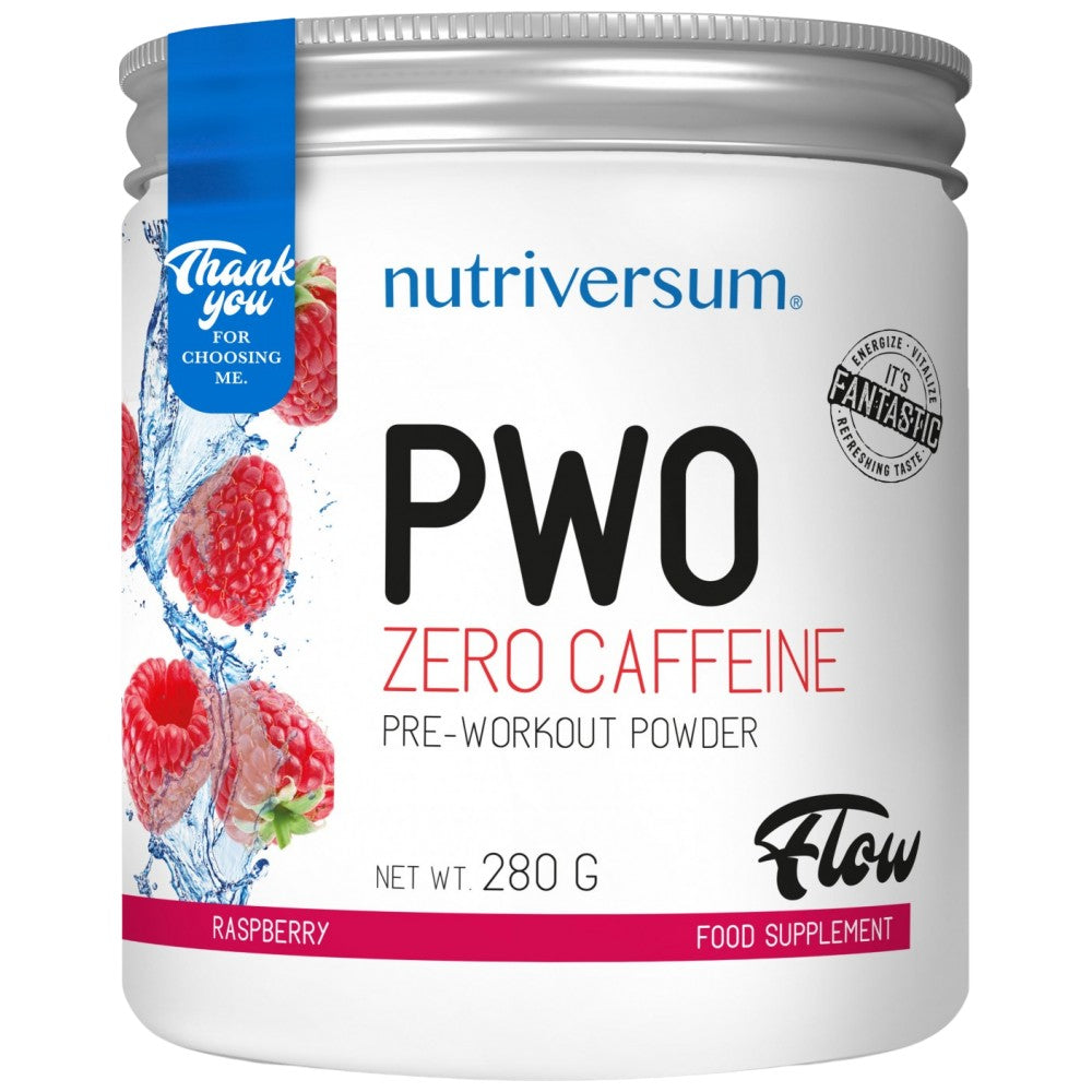Pwo Zero kofein | Brez stimu brez vadbe v prahu-280 gramov
