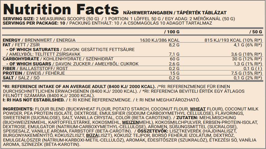 Palačinka | Veganska mešanica za palačinke - 500 gramov