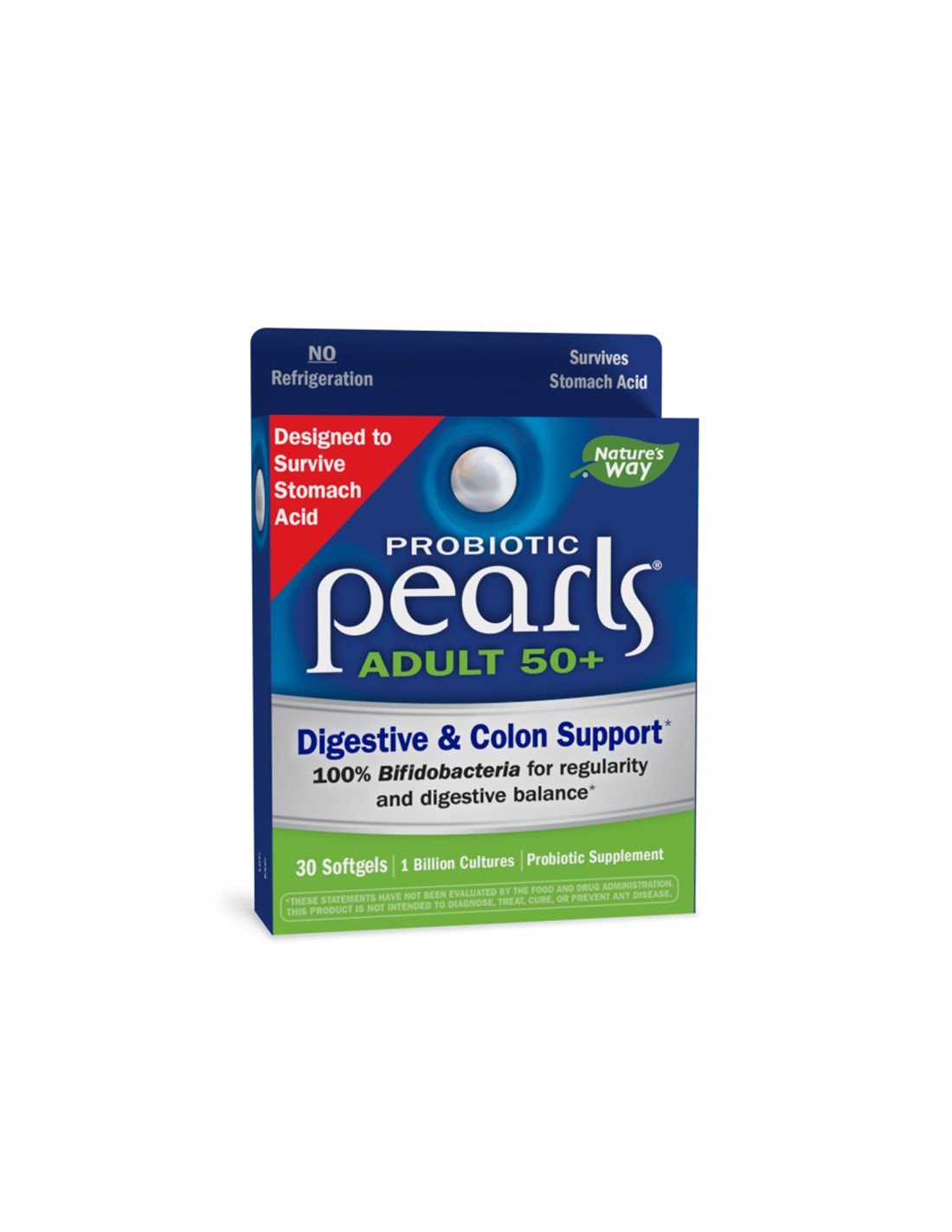 Pearls® Probiotic 50+ Adult - Pearls® Probiotic za odrasle 50+, 1 milijarda aktivnih probiotikov, 30 kapsul softgela