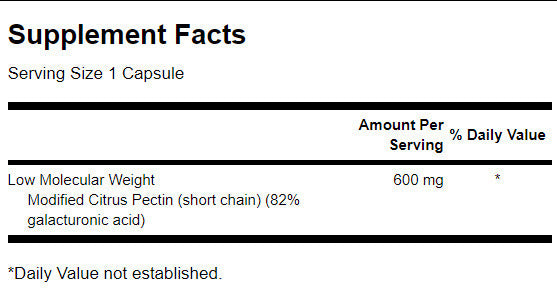 Pectipure spremenjeni citrusni pektin 600 mg - 60 kapsul