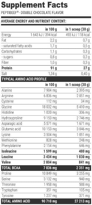 Peptibeef z govejimi peptidi - 2000 gramov