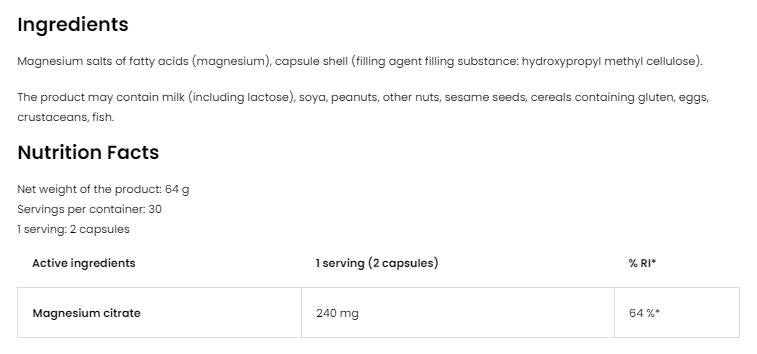 Pharma magnezij citrat 60 kapsul