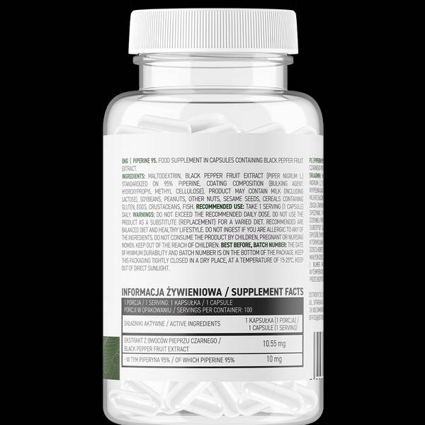 Piperin 95 Vege | 10 mg 100 kapsul
