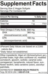 Omega-3 na rastlini | Z Life's Omega - 120 gel kapsul