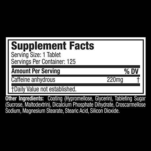 Platinum kofein 220 mg - 125 tablet