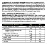 Velikost žepa / polna paste arašidovega masla / gladkih 40 gramov