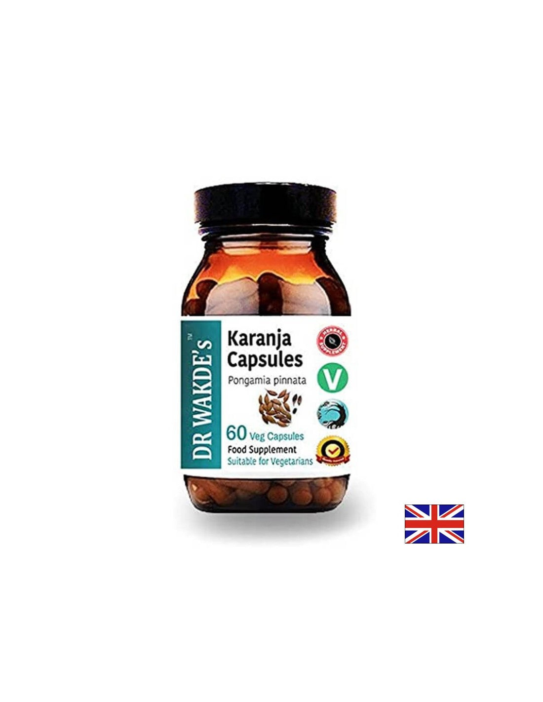 Karanja (Pongamia Pinnata) - Za težave s kožo, ekcemi, razjede in akne, 60 kapsul