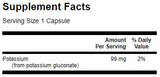 Kalijev glukonat 99 mg 250 kapsul