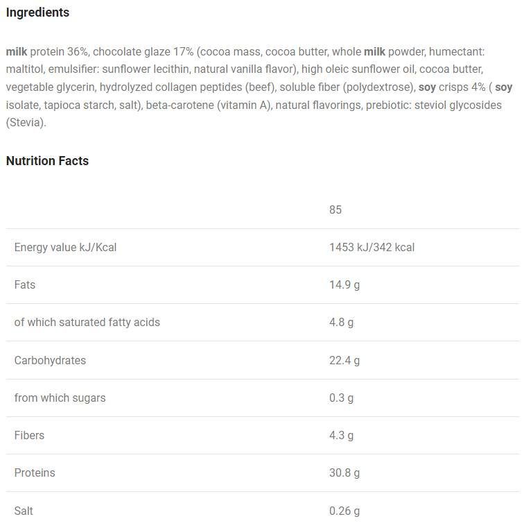 Pro Series/Protein Bar - 12 x 85 gramov