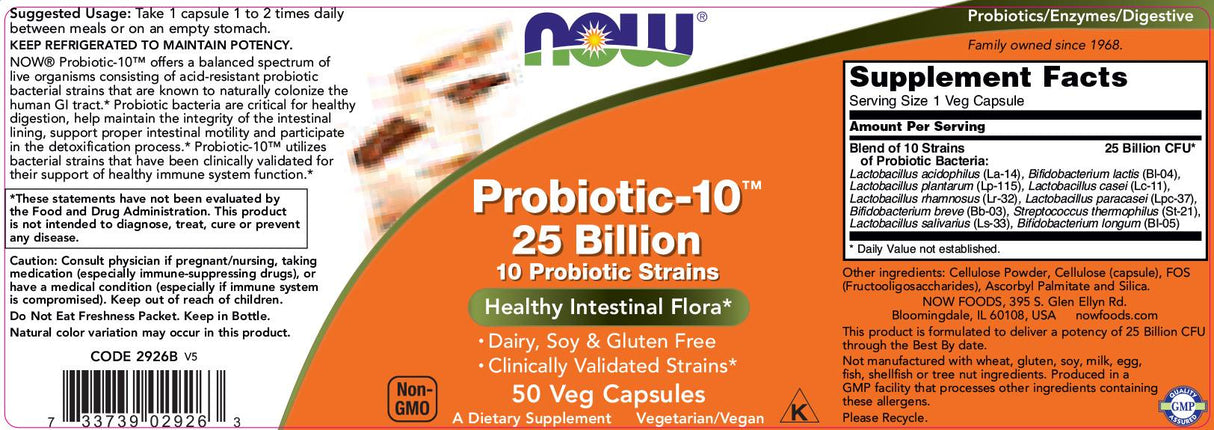 Probiotik -10 25 milijard - 50 kapsul