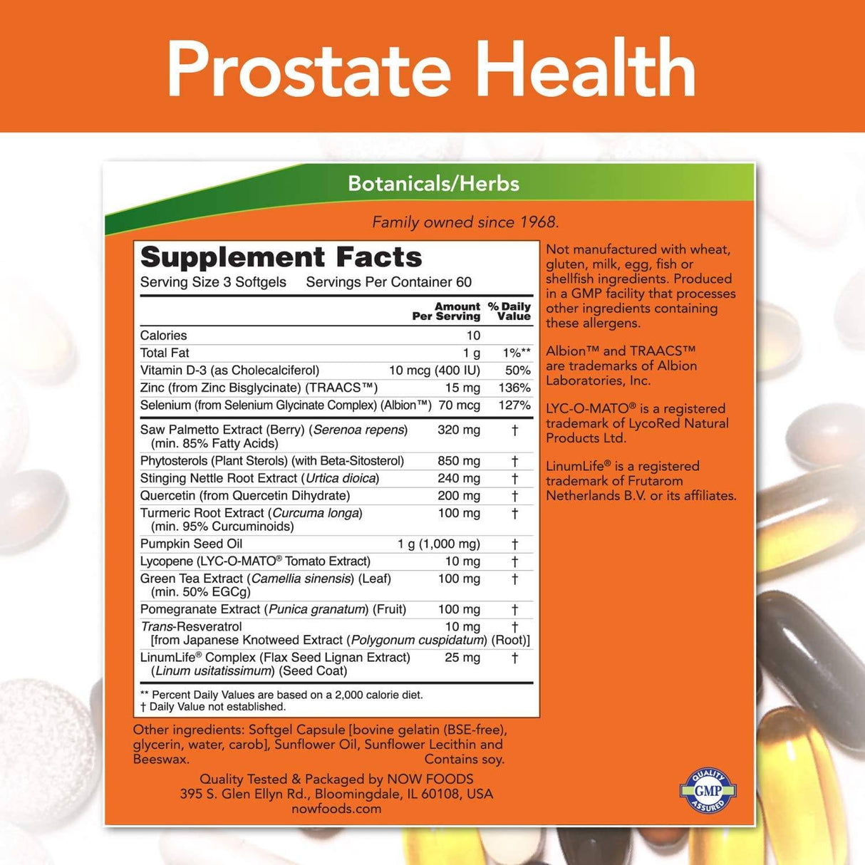 Zdravje prostate - 180 gel kapsul