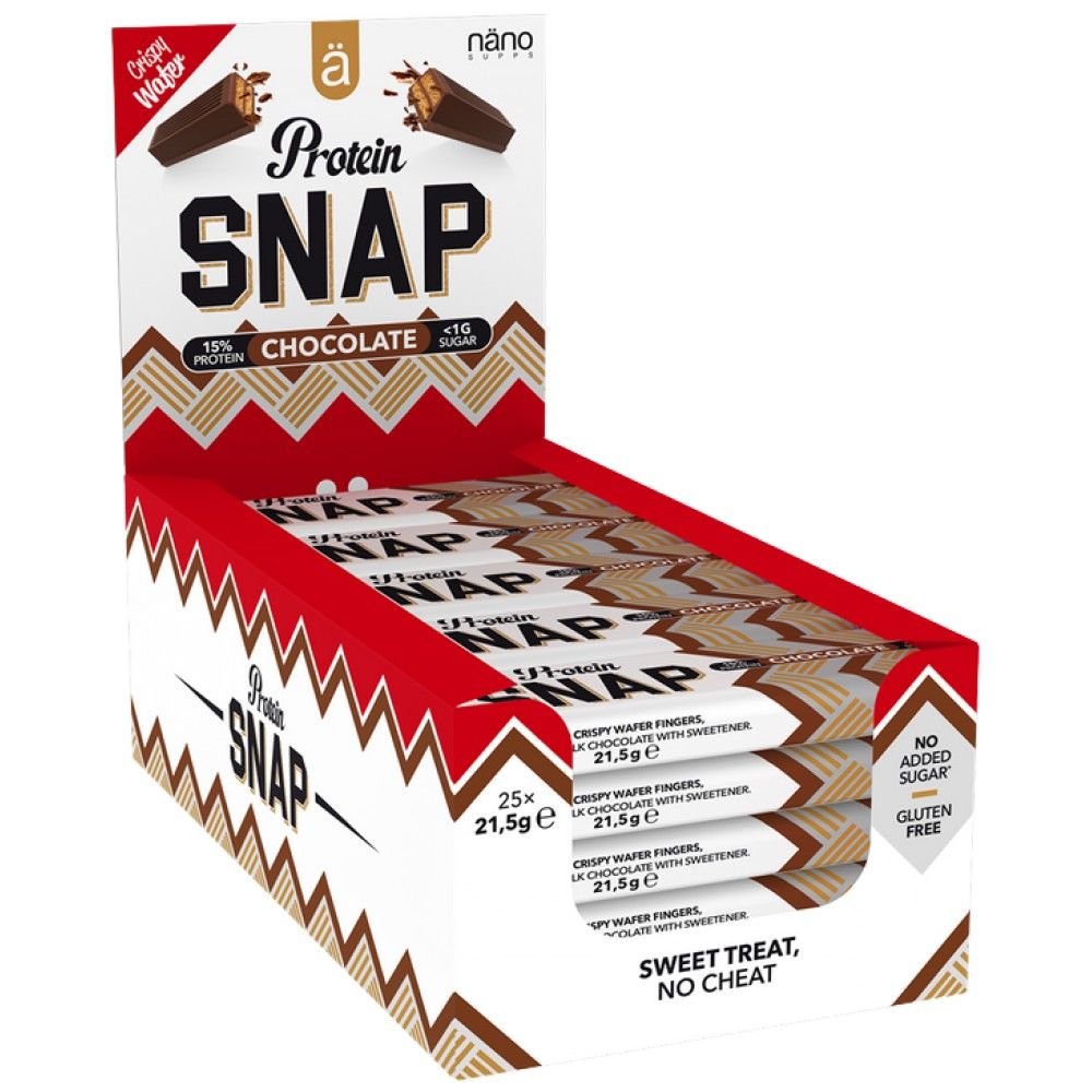 Beljakovinski snap | Hrustljav bar z nizkim sladkorom - 25 x 21,5 gramov