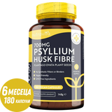 Psyllium Husk Fiber 700 mg 180 V caps <tc>Nutravita</tc>