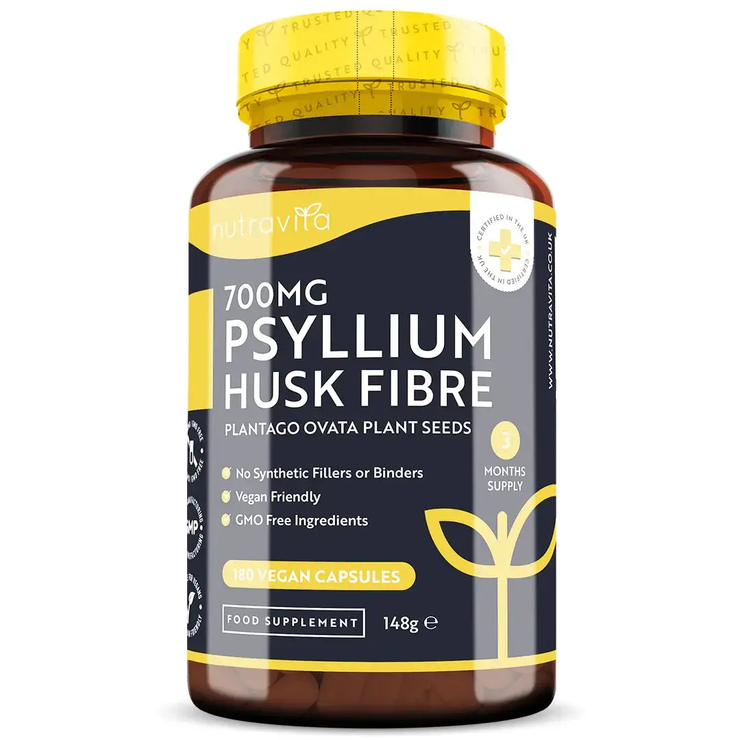 Psyllium Husk Fiber 700 mg 180 V caps <tc>Nutravita</tc>
