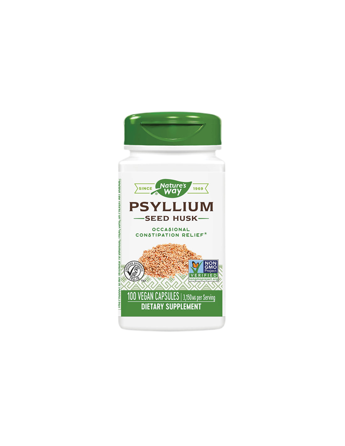 Psyllium seme lupa 525 mg x 100 kapsula narava pot