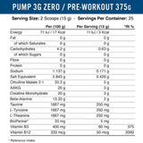 Pump 3G brez stimu | Pred vadbo naslednje generacije - 375 gramov