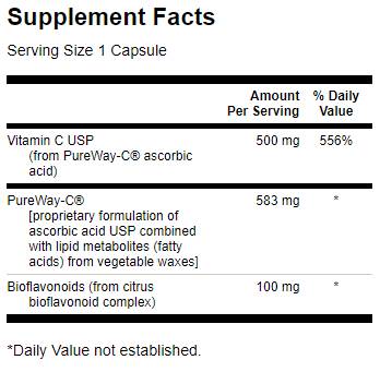 Pureway-C 500 mg z bioflavonoidi 90 kapsul