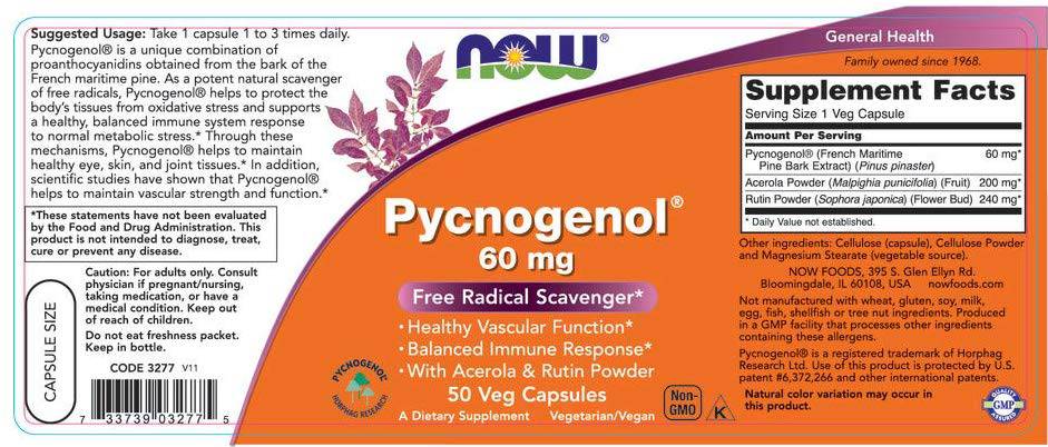 Pycnogenol 60 mg - 50 kapsul